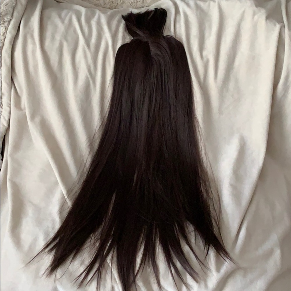 Hair topper 18” with bangs